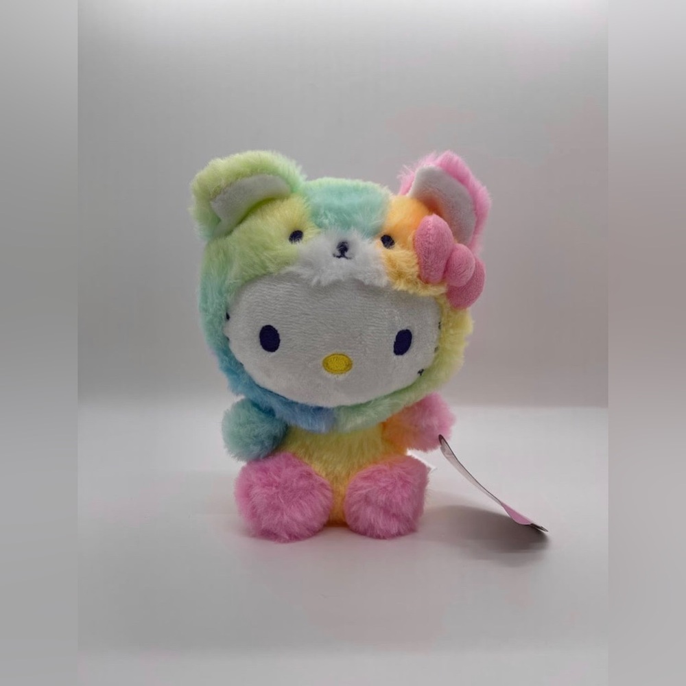 Sanrio Hello Kitty Rainbow Sherbert Bear Costume 6.5” Plushie